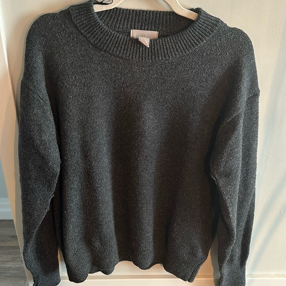 Grey Crew Neck Sweater